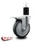 Service Caster 5'' Thermoplastic Rubber Swivel 1-3/4'' Expanding Stem Caster Total Lock Brake SCC-EXTTL20S514-TPRB-134 - alternate 2